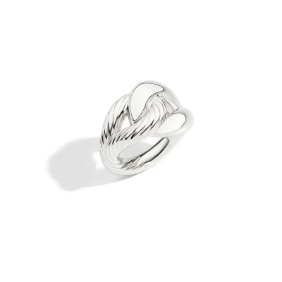 Anello Torchon doppio in argento [a034865a]