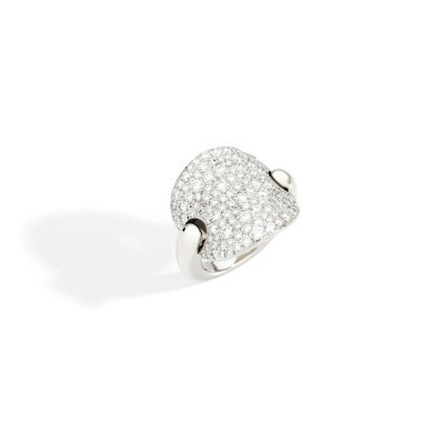 Anello Sabbia oro bianco e diamanti [4df717ca]