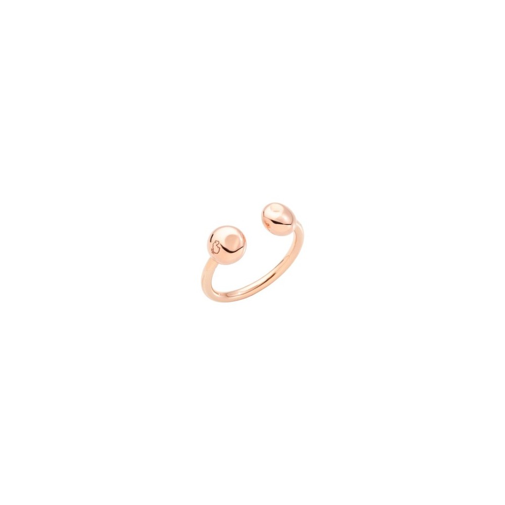 Anello aperto Pepita in oro rosa 9K. [ff8eb66c]