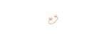 Anello aperto Pepita in oro rosa 9K. [ff8eb66c]