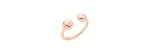 Anello aperto Pepita in oro rosa 9K. [26a8f561]