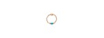 Anello Mini Granelli oro Rosa 9k, Ceramica Blu [a2dfab91]