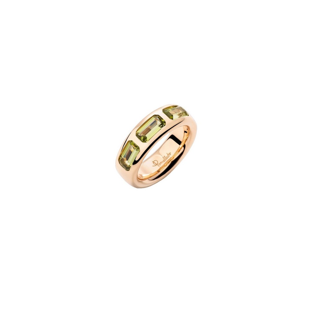 Anello Iconica 3 Peridoti [dc94f12e]