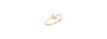 Anello Luna in Oro Giallo con 8 Diamanti Bianchi [a66f41c6]