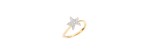 Anello Stella in Oro Giallo e 19 Diamanti Bianchi [9119e74d]