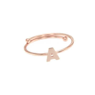 Anello regolabile lettera A [16f3a197]