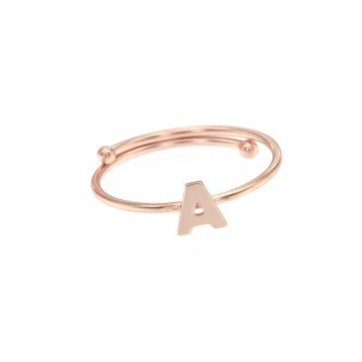 Anello regolabile lettera A [16f3a197]