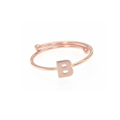 Anello Regolabile con Lettera - B [9f06c895]