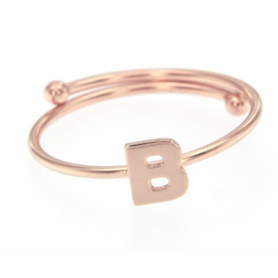 Anello Regolabile con Lettera - B [46208b98]