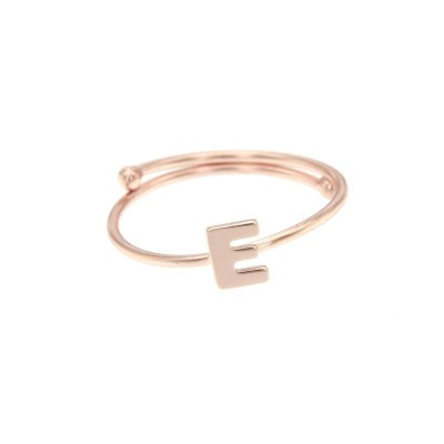 Anello Regolabile con Lettera - E [0a41c390]