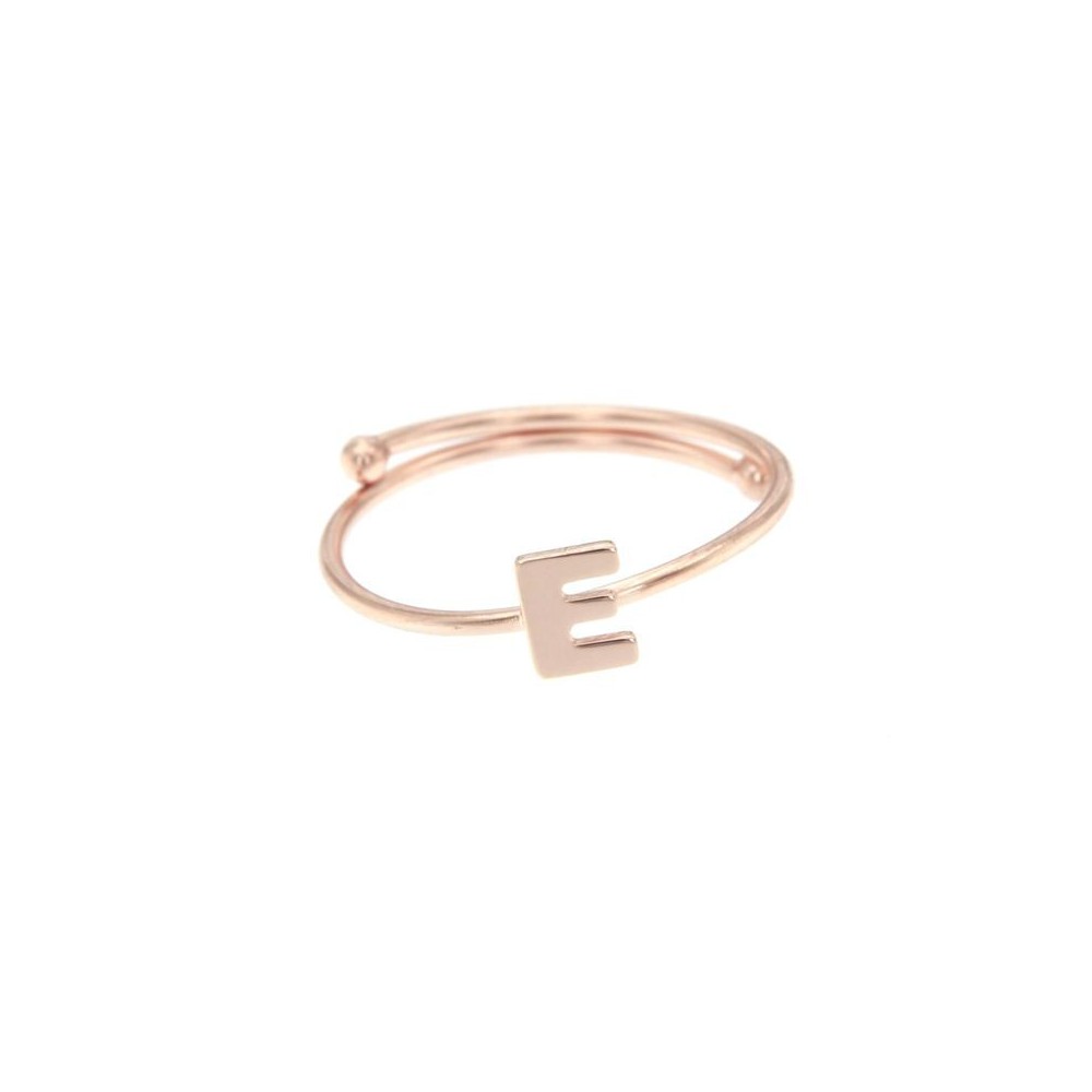 Anello Regolabile con Lettera - E [0a41c390]