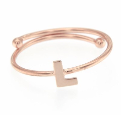 Anello Regolabile con Lettera - L [b589de9f]