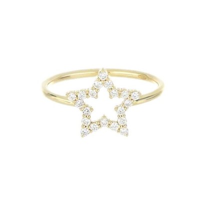 Anello Brillando Stella oro giallo 18kt [cb00e7a9]
