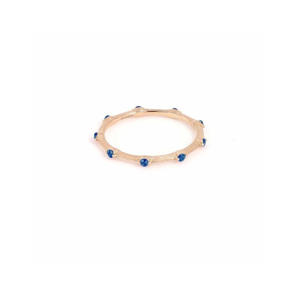Anello oro rosa 18kt rosa con zaffiri [d87f7962]