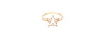 Anello oro rosa 18kt stella con diamanti [cfe920da]
