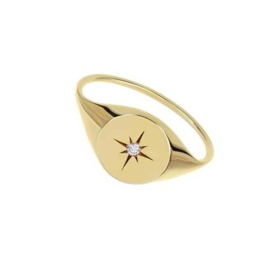 Anello oro giallo 18kt Chevalier Diamante [cd1a2392]