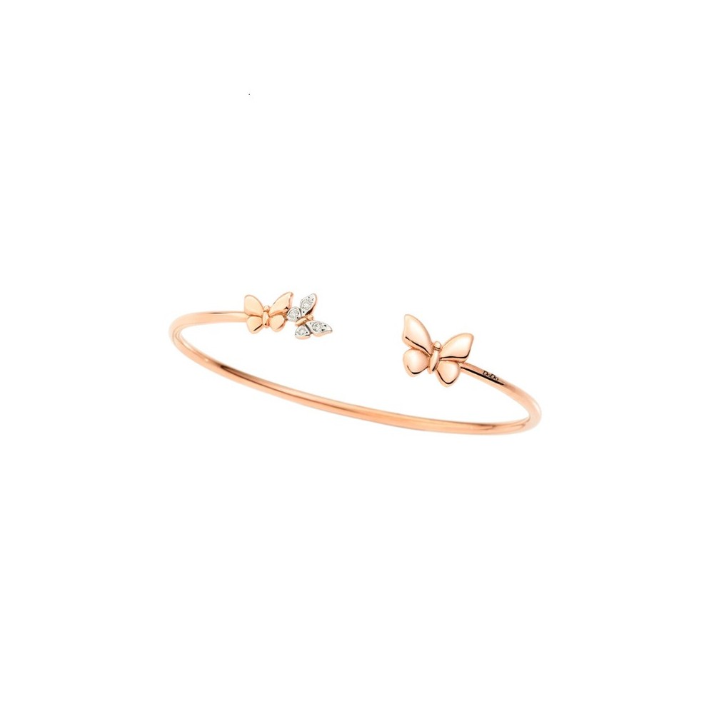 Bracciale Farfalla oro rosa 9k Diamanti [5066ce3e]
