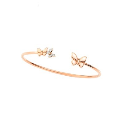 Bracciale Farfalla oro rosa 9k Diamanti [5066ce3e]