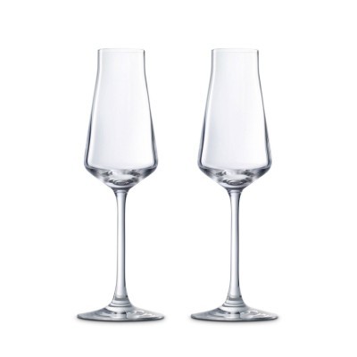 Flute Champagne x2 Chateau Baccarat [9b6e0ce6]