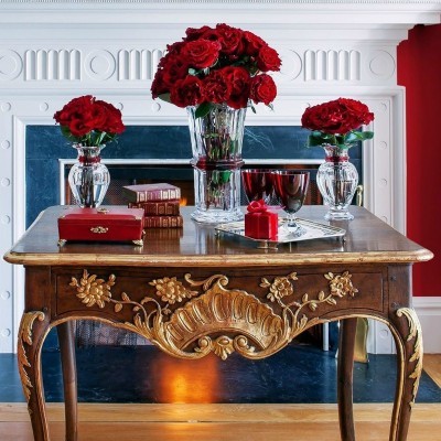 Vaso Harcourt Balustre Rosso 32cm [4f5f16c5]