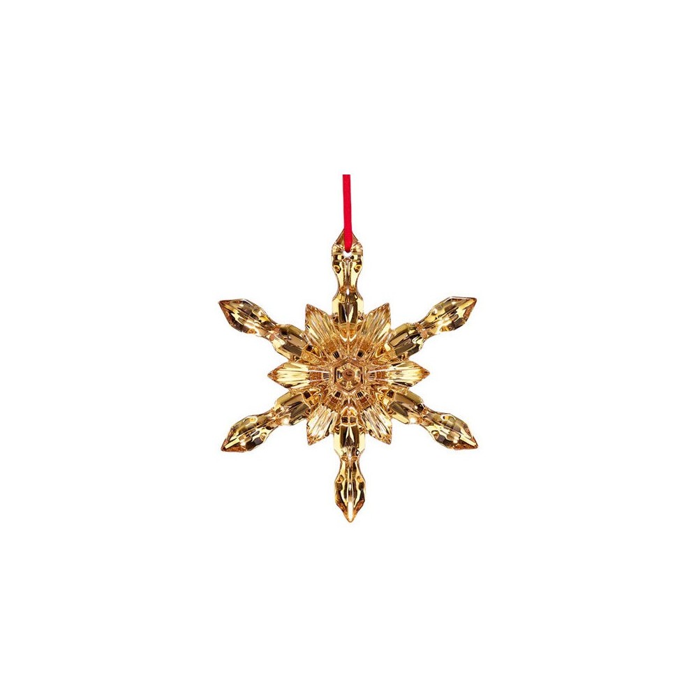 Fiocco di Neve in Cristallo Colore Oro [d464c15e]