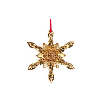 Fiocco di Neve in Cristallo Colore Oro [d464c15e]