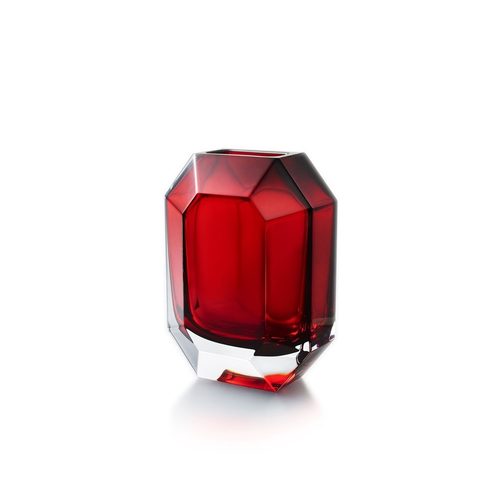Vaso Rosso Octogone 25cm [aa3b26c7]
