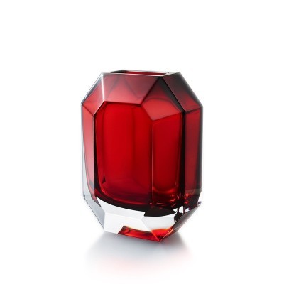 Vaso Rosso Octogone 25cm [aa3b26c7]