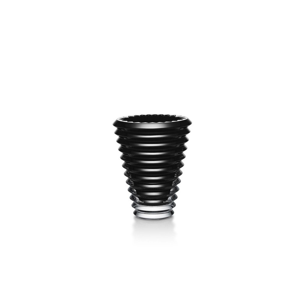 Vaso Ovale Eye in Cristallo Nero, 15cm [8dfa2abc]