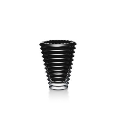 Vaso Ovale Eye in Cristallo Nero, 15cm [8dfa2abc]