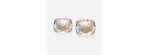Set 2 Portacandele Louxor Trasparente [ca049308]