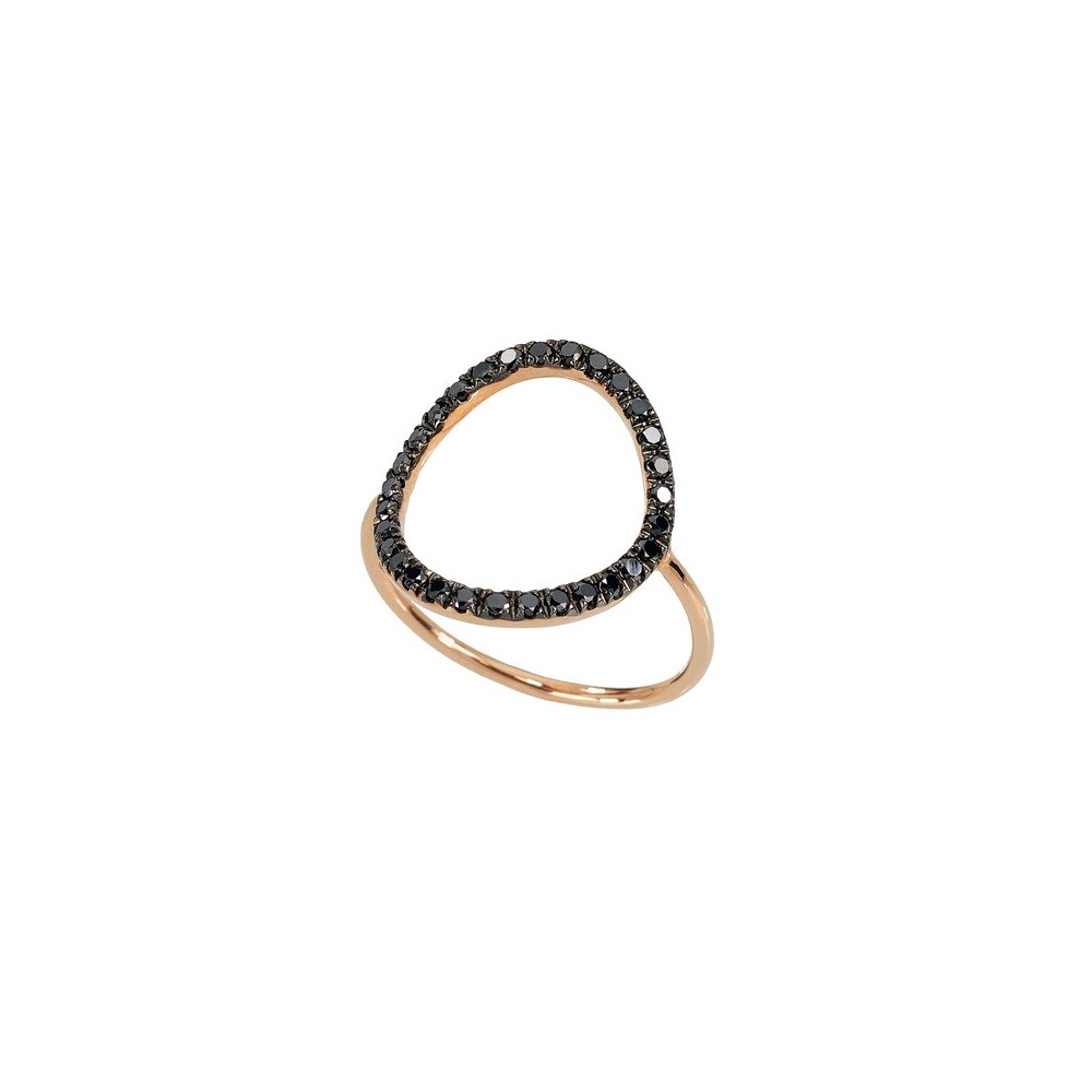 Anello Bolla a filo e diamanti neri [9fc362f2]