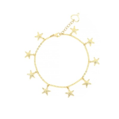 Bracciale con stelle marine oro giallo [43311c2f]