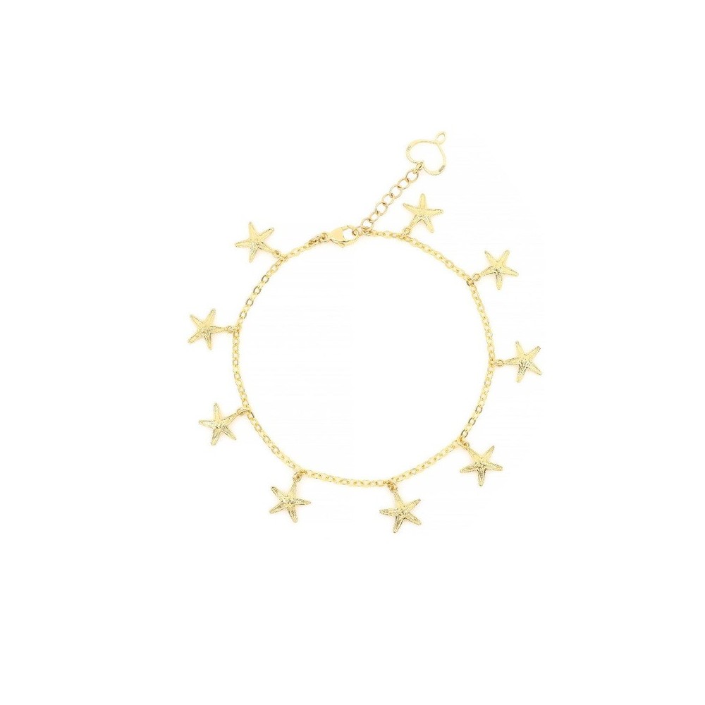 Bracciale con stelle marine oro giallo [43311c2f]