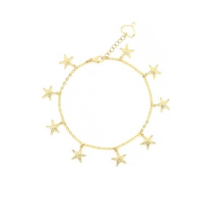 Bracciale con stelle marine oro giallo [43311c2f]