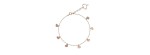 Bracciale oro rosa 18kt 7 cuori pendenti [da6527c6]
