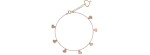 Bracciale oro rosa 18kt 7 cuori pendenti [034364cb]