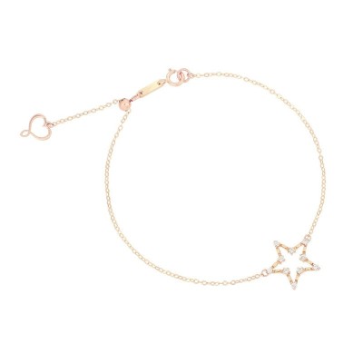 Bracciale Etoile oro 18kt stella diamanti [a2d59611]