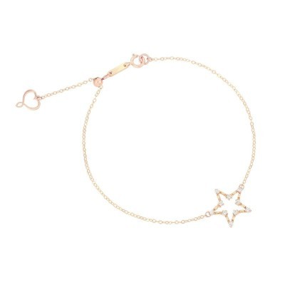 Bracciale Etoile oro 18kt stella diamanti [a2d59611]