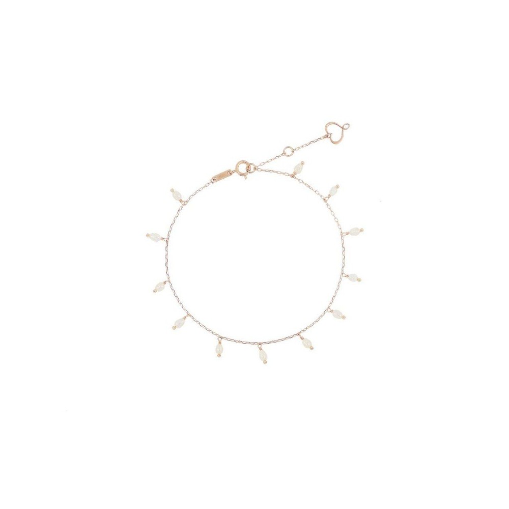 Bracciale oro rosa 18kt con perle mignon [a4302edc]