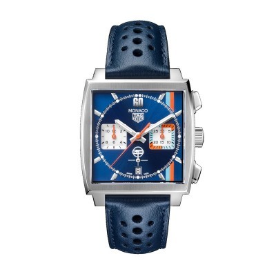 Orologio Monaco Gulf 39mm Blu [9a22a60b]