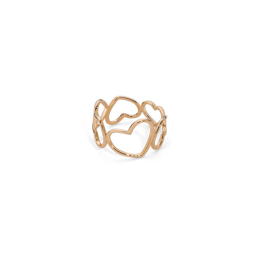 Anello cuori a giro oro rosa 18kt [3dbb417d]