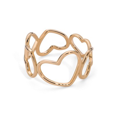 Anello cuori a giro oro rosa 18kt [e49d0270]