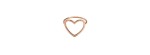 Anello cuore grande a filo Oro rosa 18kt [5daafad0]