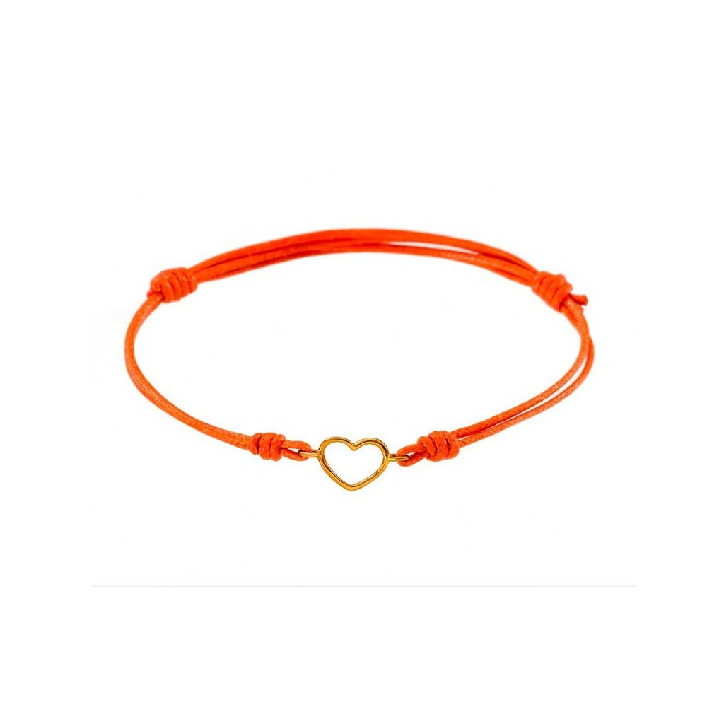 Bracciale Cordino cuore filo Oro Giallo 18kt [9f8b0b23]