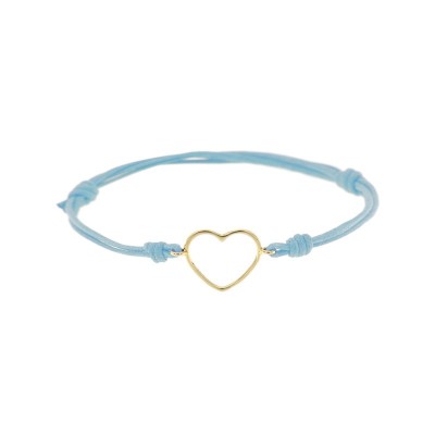 Bracciale cordino cuore filo oro 18kt [e7862338]