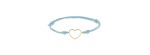 Bracciale cordino cuore filo oro 18kt [3ea06035]