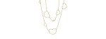 Collana lunga cuori differenti oro 18kt [9b03b29b]