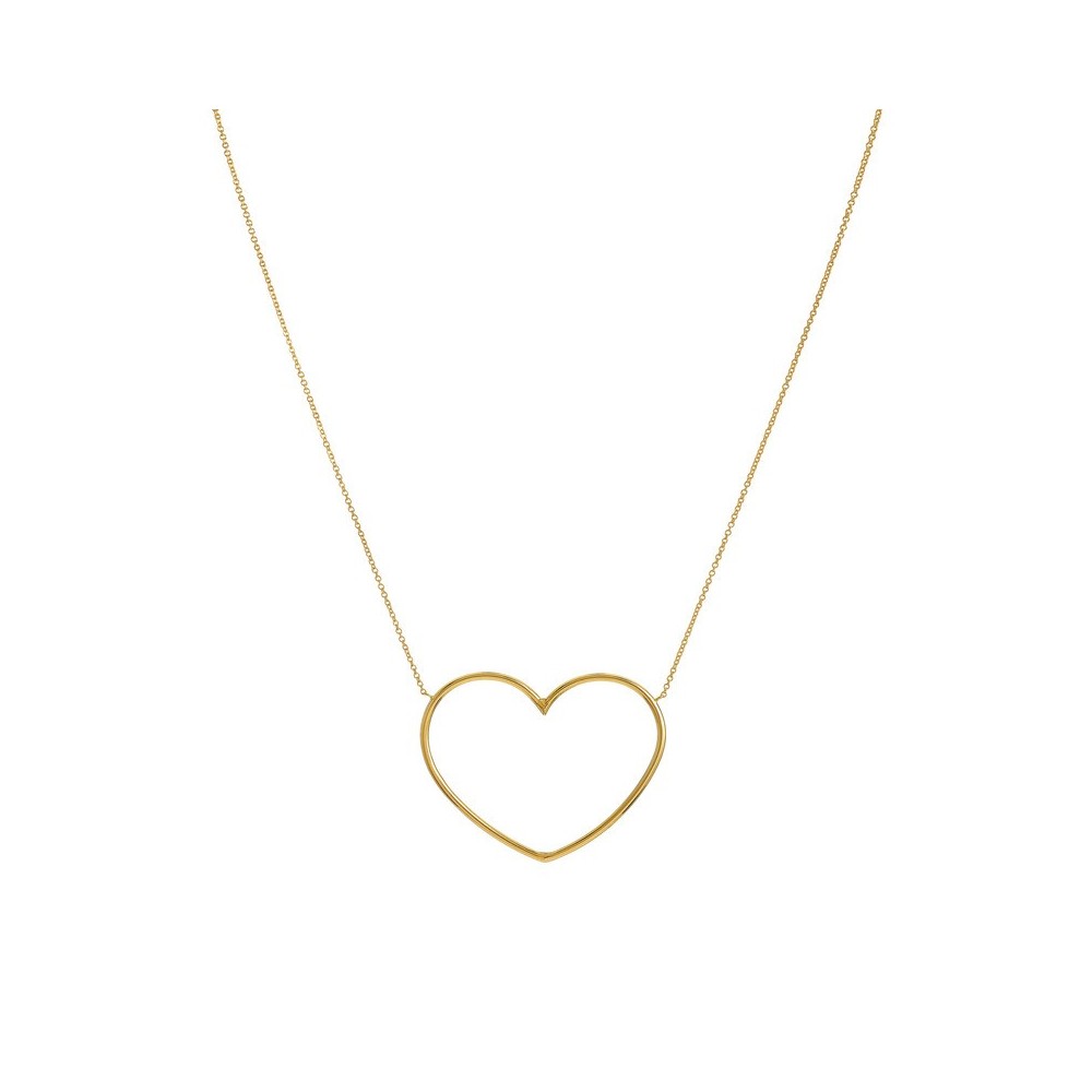 Collana con Cuore a filo in canna vuota [53547448]