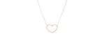 Collana con Cuore a filo in canna vuota [53547448]